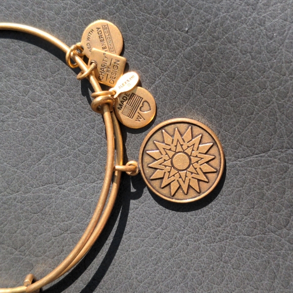 Alex and Ani New Beginnings Charity Starbursy Charm Bangle - Picture 2 of 3